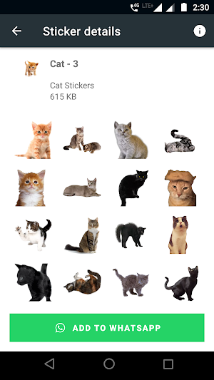 Cat Stickers for WAStickerApps Screenshot 2