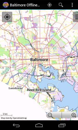 Baltimore Offline City Map Screenshot 0