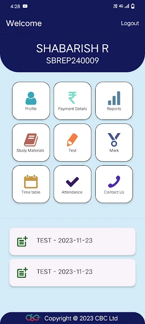 SBA Student Screenshot 1