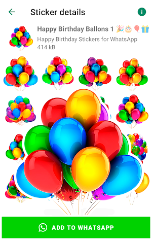 Happy Birthday Stickers for WA Screenshot 2