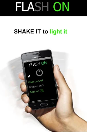 Flash ON Shake Screenshot 2