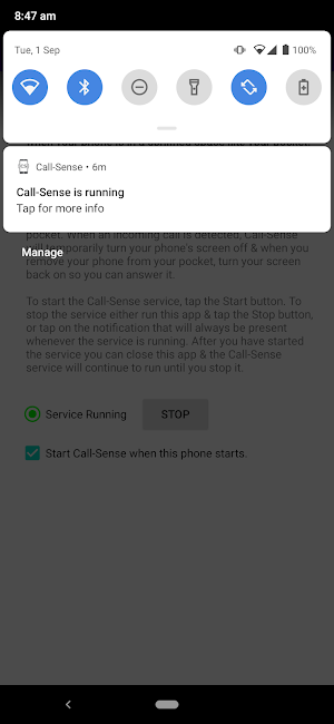 Call-Sense Screenshot 1