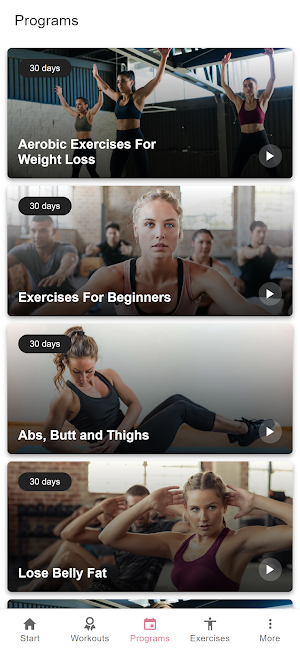 Aerobics - Beginner Cardio Workout Plan Screenshot 2