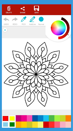Rangoli Mandala Coloring Book Screenshot 3