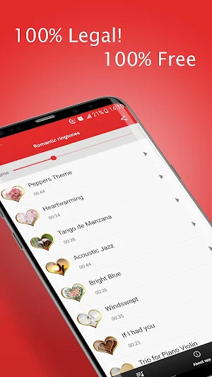 Romantic Ringtones - Romantic Music Sounds Screenshot 2