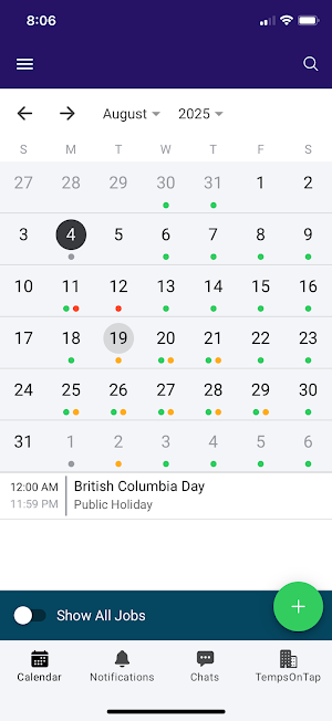 Temps On Tap Screenshot 0