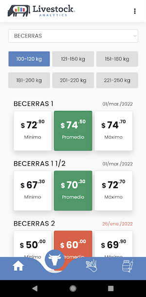 Livestock A - Precios Screenshot 2