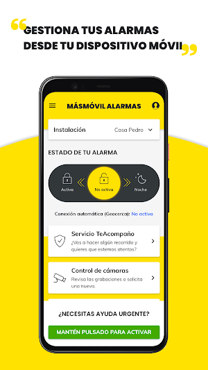 MÁSMÓVIL Alarmas Screenshot 0