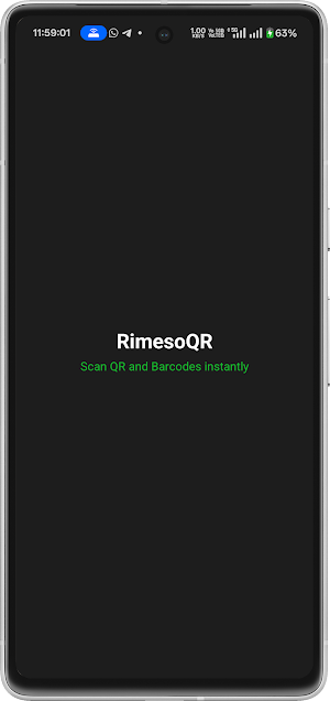 RimesoQR – QR Code Scanner Screenshot 1