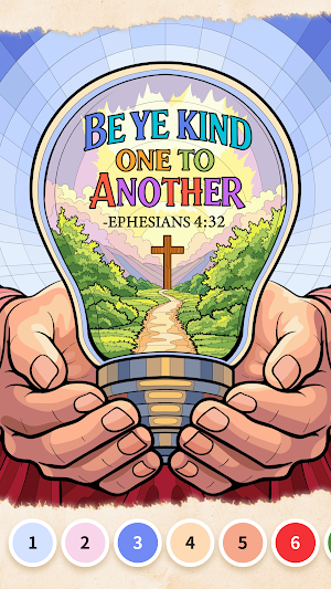 Faith Color By Number Game Screenshot 1