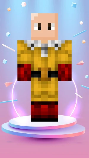 Saitama Skin for Minecraft Screenshot 0
