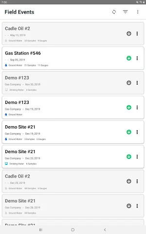 SampleServe Field App Screenshot 1