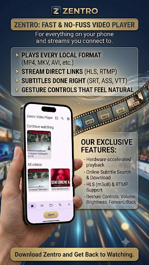Zentro: Video Player Screenshot 3