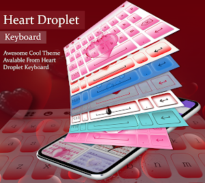 Heart Droplet Keyboard Screenshot 1