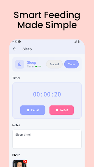 Baby Log Screenshot 1