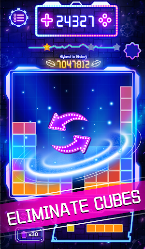 Punk Block Puzzle-Neon Classic Screenshot 2