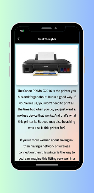 Canon G2010  Printer guide Screenshot 2