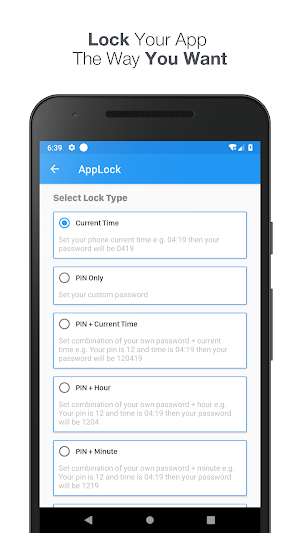 AppLock - Time PIN, Fingerprint & Pattern Lock Screenshot 1