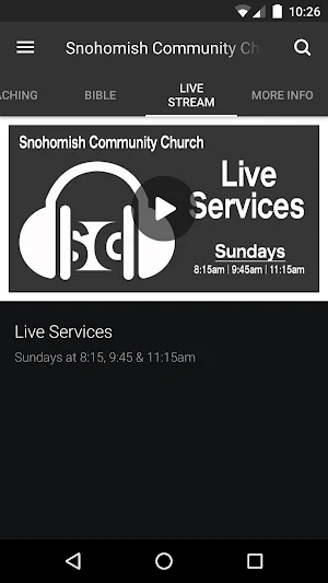 Snohomish Community Church Screenshot 2