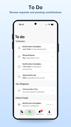 Group Funds Screenshot 2