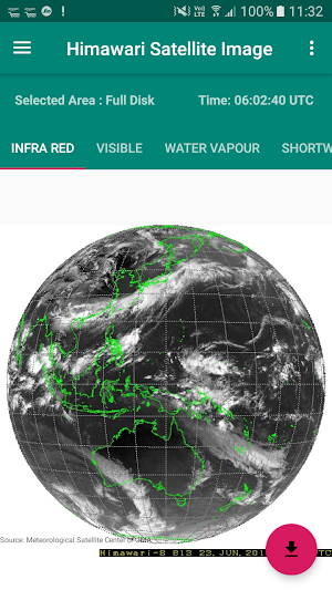 Live Himawari Satellite Image Screenshot 0
