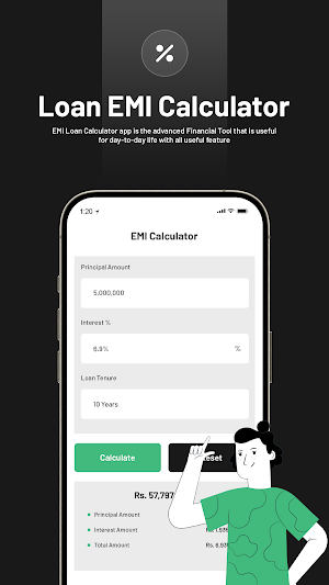 LoanPro - Loan EMI Calculator Screenshot 1