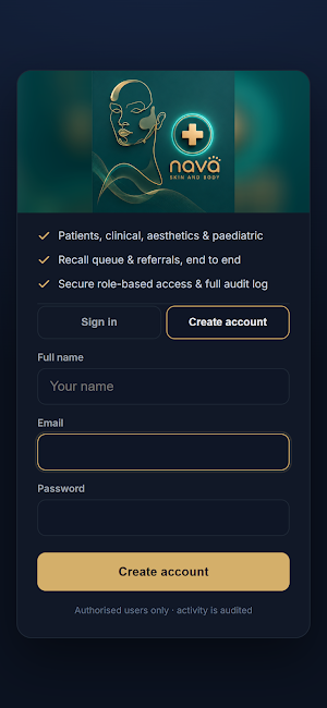NAVA Clinic Screenshot 1