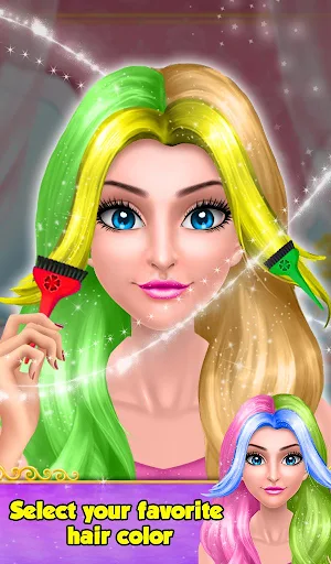Girl Hair Do Design Salon Game Screenshot 0