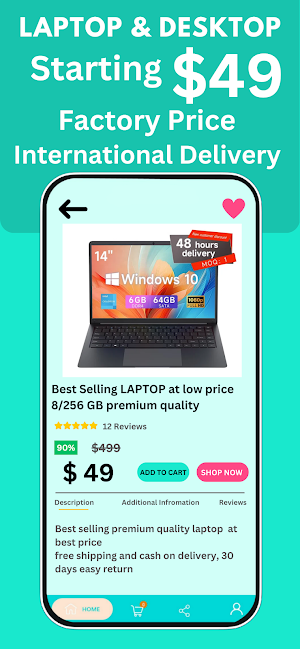 Laptop Online Shopping App Screenshot 0