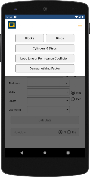 Quadrant Magnetics Calculator Screenshot 1