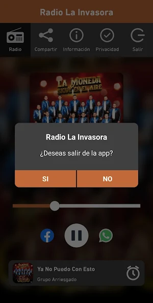 Radio La Invasora Screenshot 2