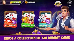 Gin Rummy Card Game Screenshot 1