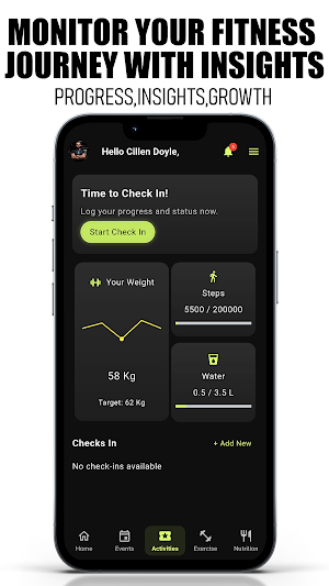 01NE Fitness App Screenshot 2