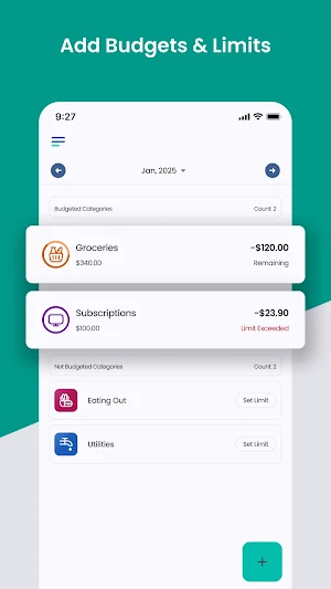 Frugalite - Budget & Expenses Screenshot 2