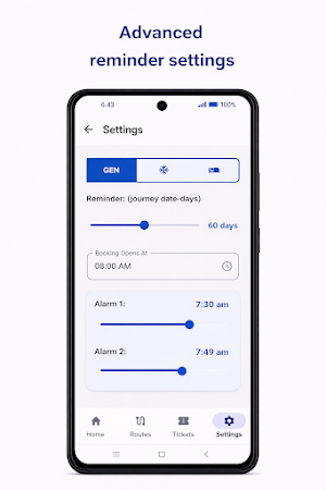 Ticket Reminder: Train & Bus Screenshot 1