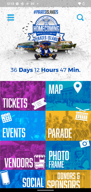HamptonU Events Screenshot 0