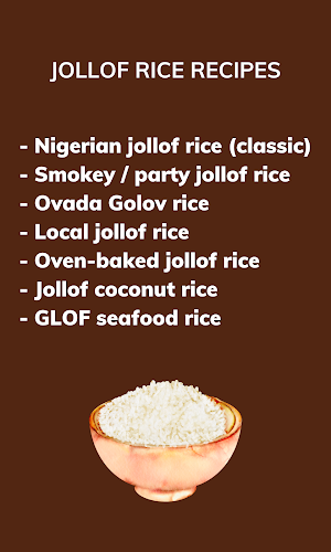 Jollof rice recipes Screenshot 0