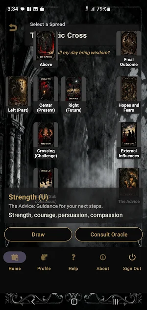 Arcana Oracle Screenshot 2