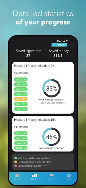 Quit Smoking Gradually - Alive Screenshot 3