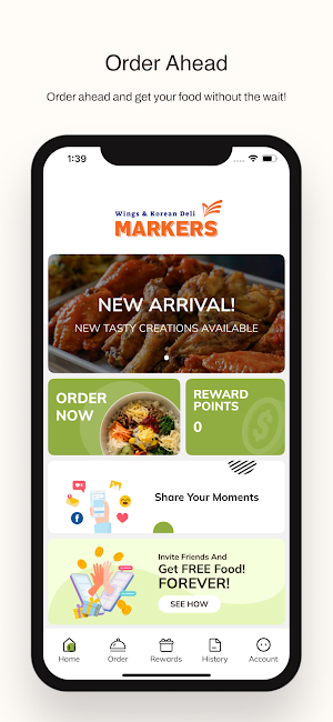 Markers Wings & Korean Deli Screenshot 0