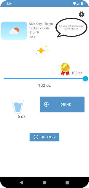 Water Requirement Screenshot 0