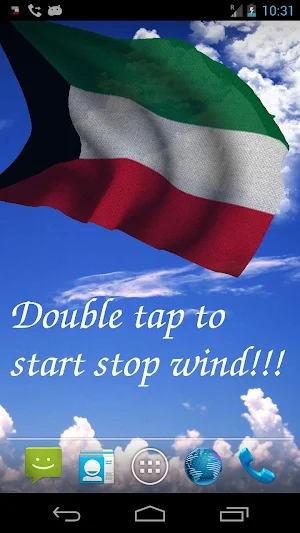 Kuwait Flag Live Wallpaper Screenshot 0