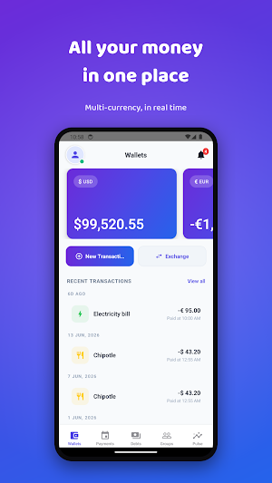 Finqo: Money & Group Expenses Screenshot 0