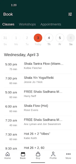 Shala Living Yoga Screenshot 1
