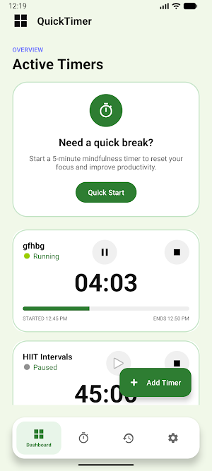 QuickTimer Screenshot 0