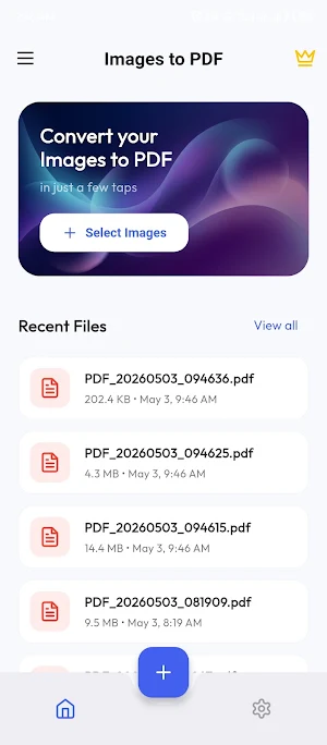 Images to pdf converter Screenshot 0