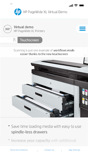HP PageWide XL Virtual Demo Screenshot 3