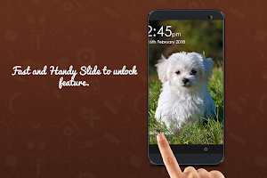 Puppy Passcode Lock Screen Screenshot 1