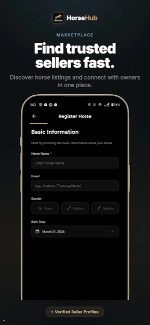 HorseHub - Equestrian Market Screenshot 1