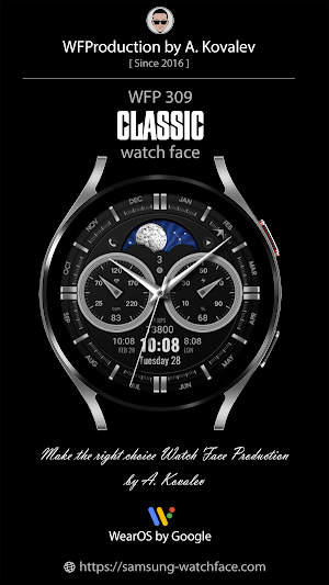 WFP 309 classic watch face Screenshot 0